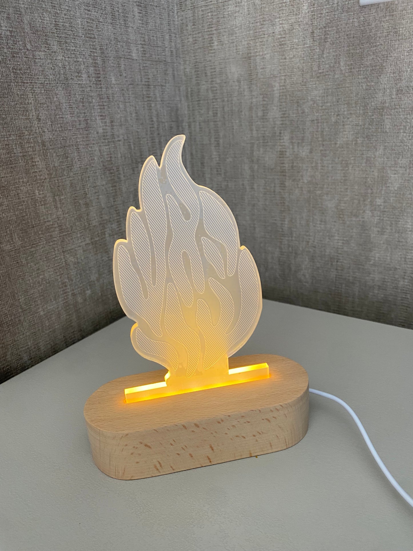 מנורת לילה האש שלי