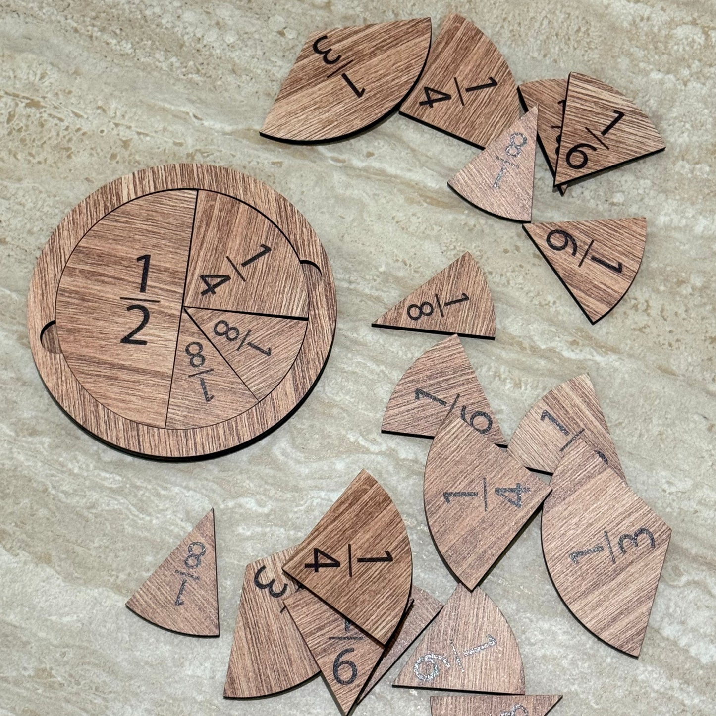 אמצעי המחשה שברים - עץ